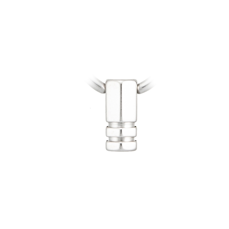 piercing ring klemmverschluss eckig mit riefen
